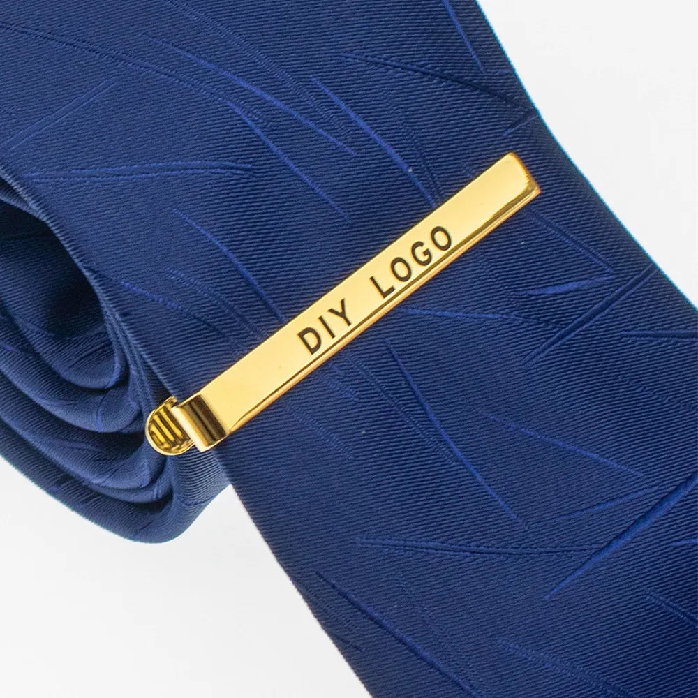 Personalized Custom Logo Name Necktie Pin Business Best Men Formal Wedding Suit Accessories Customization Gifts