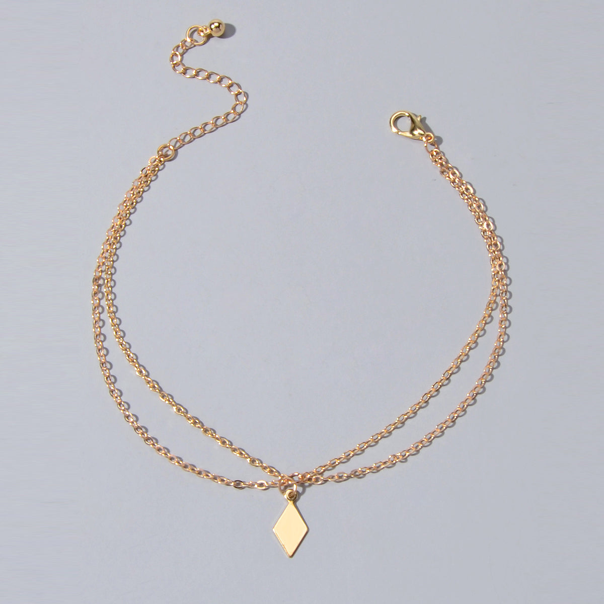 Bohemian Foot Beach Jewellery Double Layer Chain Rhombus Geometric