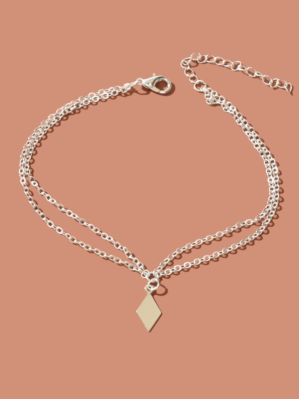 Bohemian Foot Beach Jewellery Double Layer Chain Rhombus Geometric