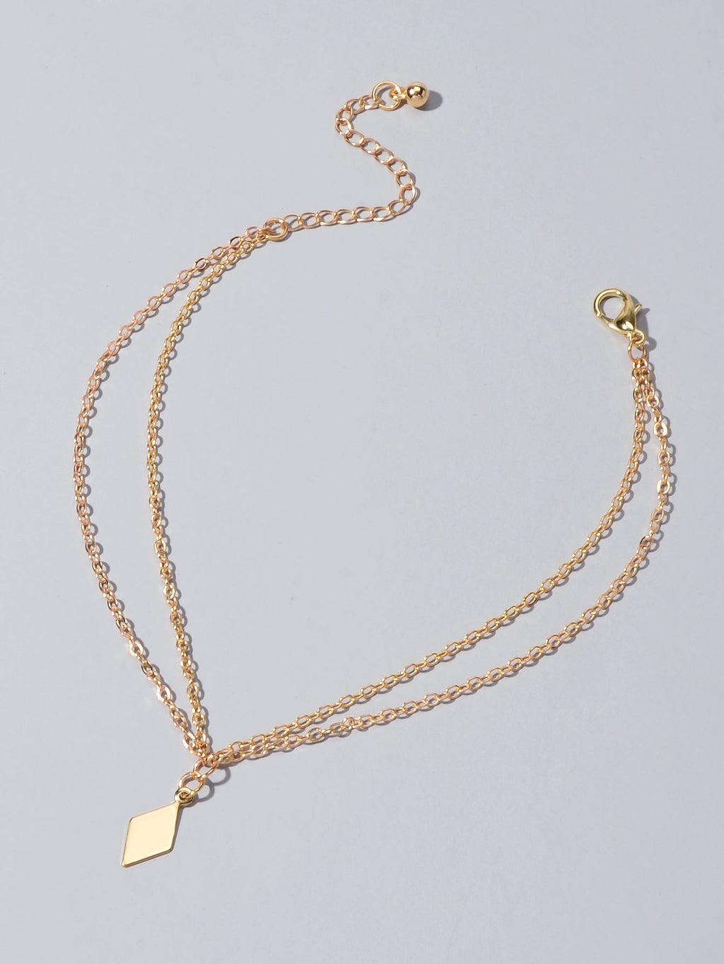 Bohemian Foot Beach Jewellery Double Layer Chain Rhombus Geometric