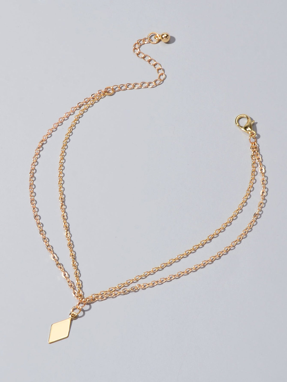 Bohemian Foot Beach Jewellery Double Layer Chain Rhombus Geometric
