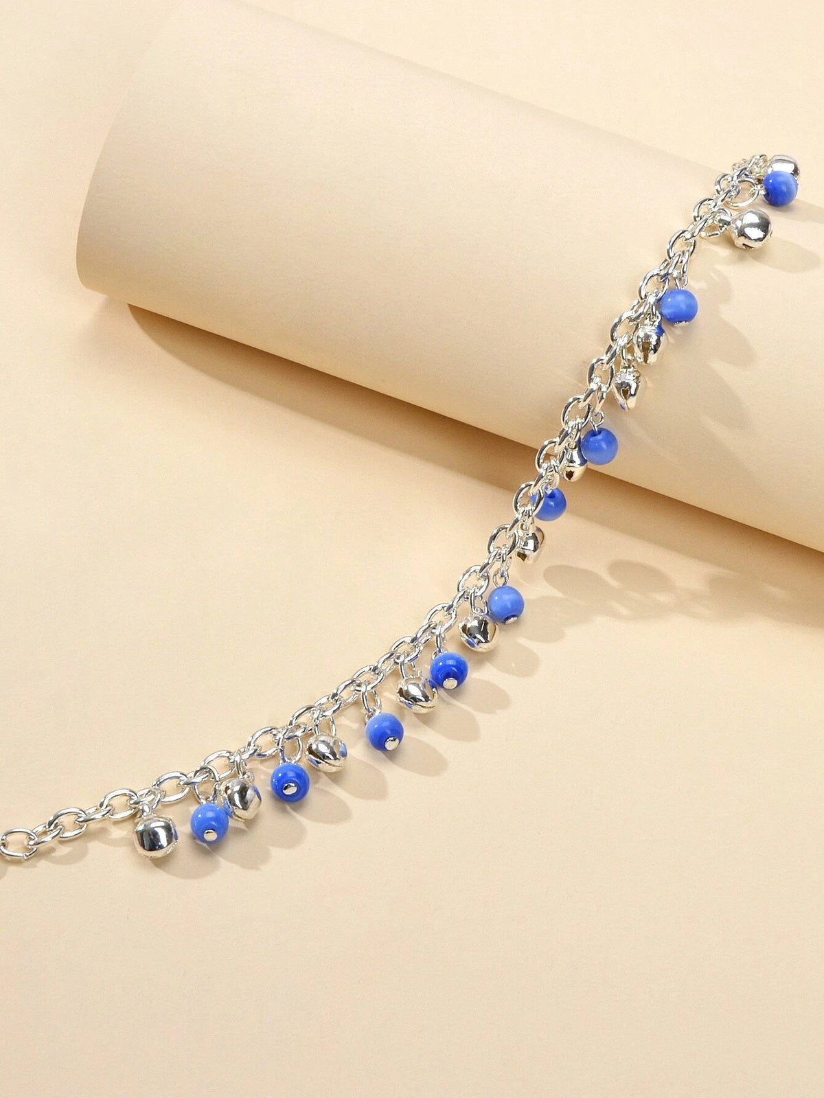 AU Local 1 pc Foot Beach Jewellery Chain Blue Beads Charm Anklet