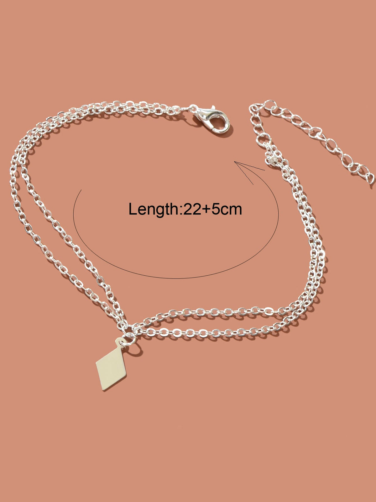 Bohemian Foot Beach Jewellery Double Layer Chain Rhombus Geometric