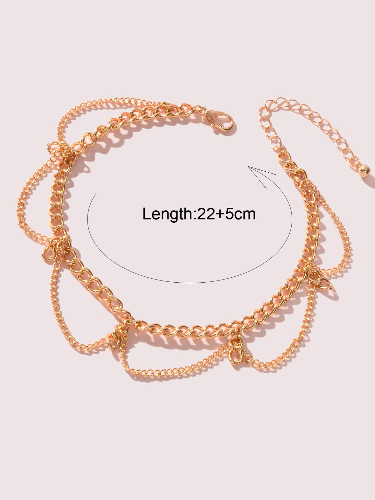 2pcs Fashion Foot Beach Jewellery Silver Chain Tassel Starfish Charm