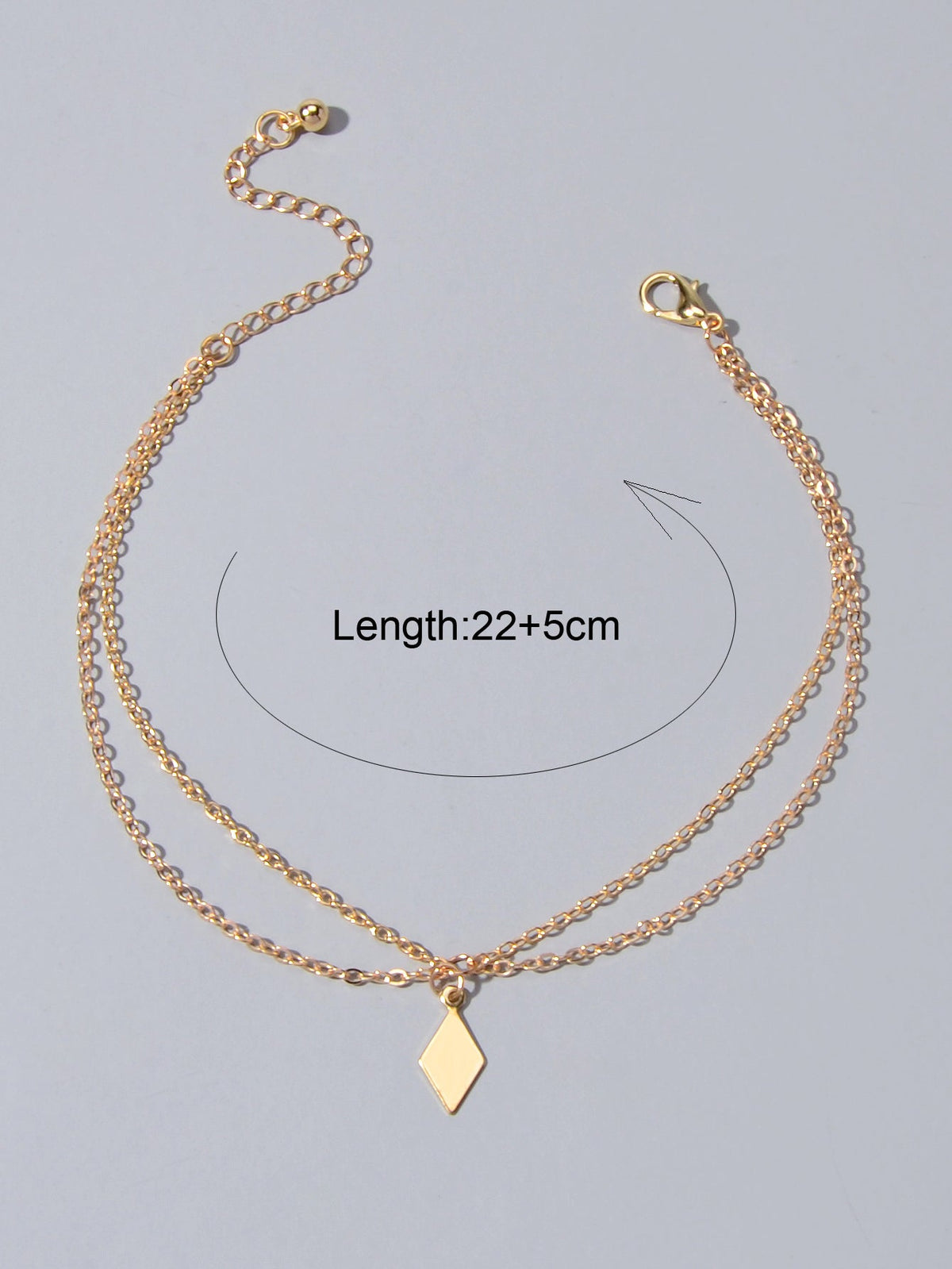 Bohemian Foot Beach Jewellery Double Layer Chain Rhombus Geometric