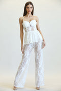Milania - Peplum Waist Jumpsuit