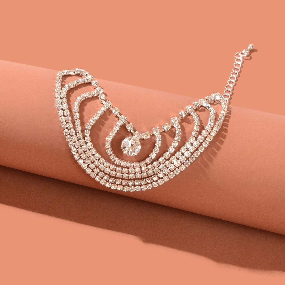 1 pc Beach Party Foot Jewelry Rhinestone Decor Tassel Chain Luxurious