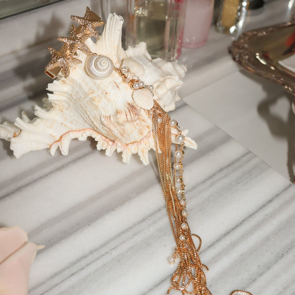 Eternal Afterglow Seashell Hair Barrette