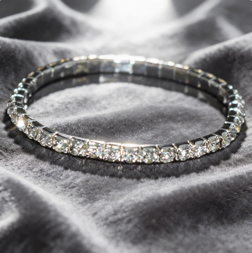 Fashion Bridal Zircon Shiny Rhinestone Wedding Formal Bracelets