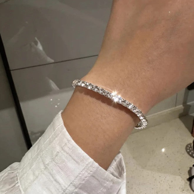 Fashion Bridal Zircon Shiny Rhinestone Wedding Formal Bracelets