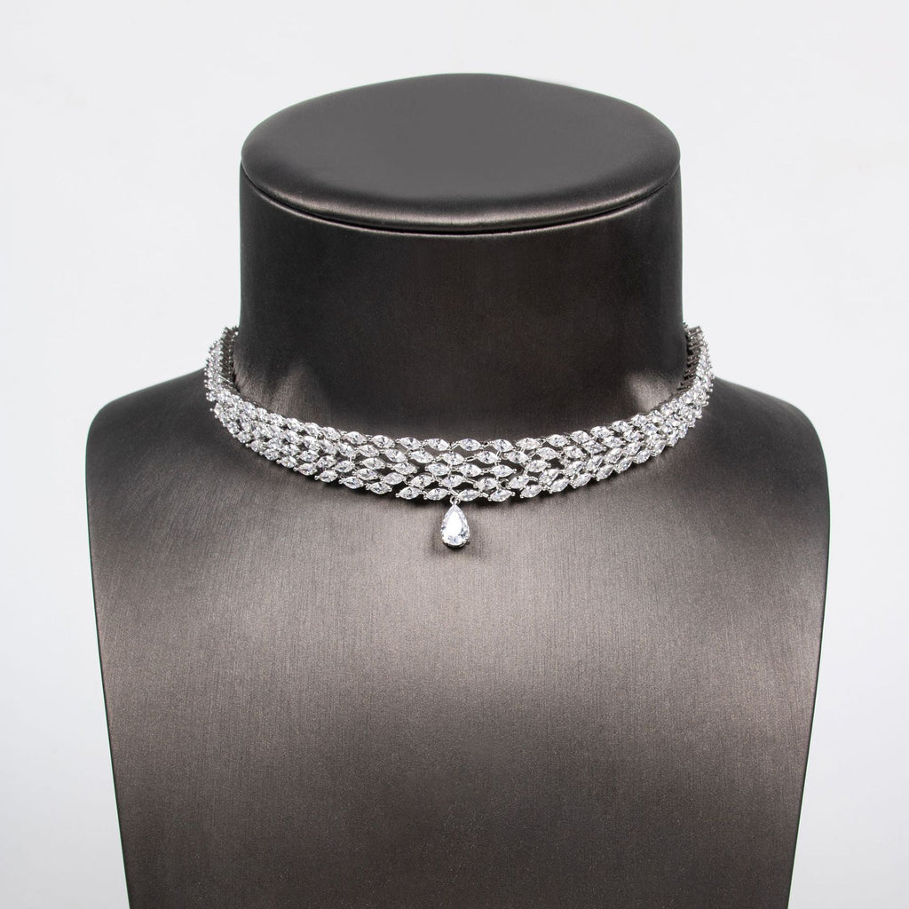 Pretty Beauty Zircon Bridal Christmas Wedding Jewelry Set