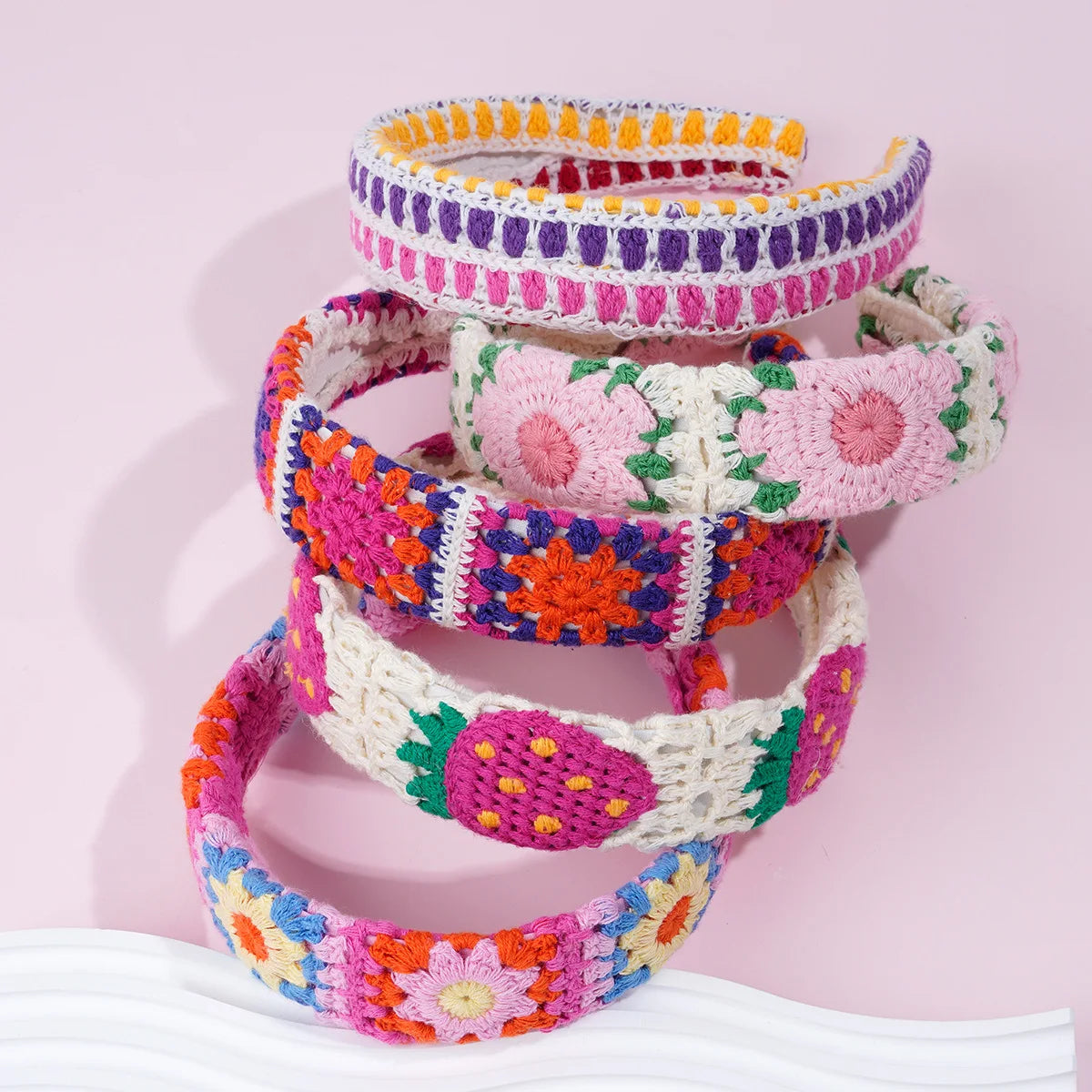 Bohemian Handmade Knitted Summer Headband