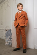 "Osiris" Kids Terracotta Suit (5-Piece Set)