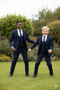 "Noah" Perry Ellis Kids Navy Suit (5-Piece Set)