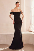 Ladivine Amoris T705 Off Shoulder Fitted Bridesmaid Gown
