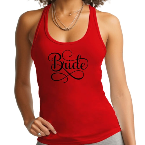 Womens Fitness Tank Top Graphic T-shirt - Bride Accessories - Wedding